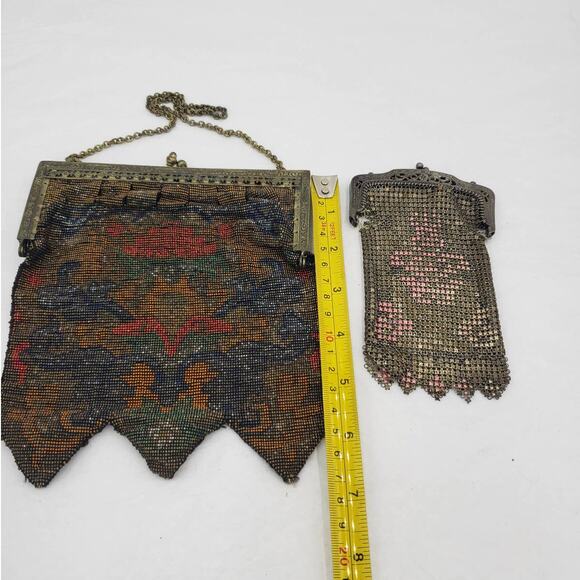 Antique Mesh Purses Collection 2 Stunning 6" long & 4" long - Picture 3 of 16